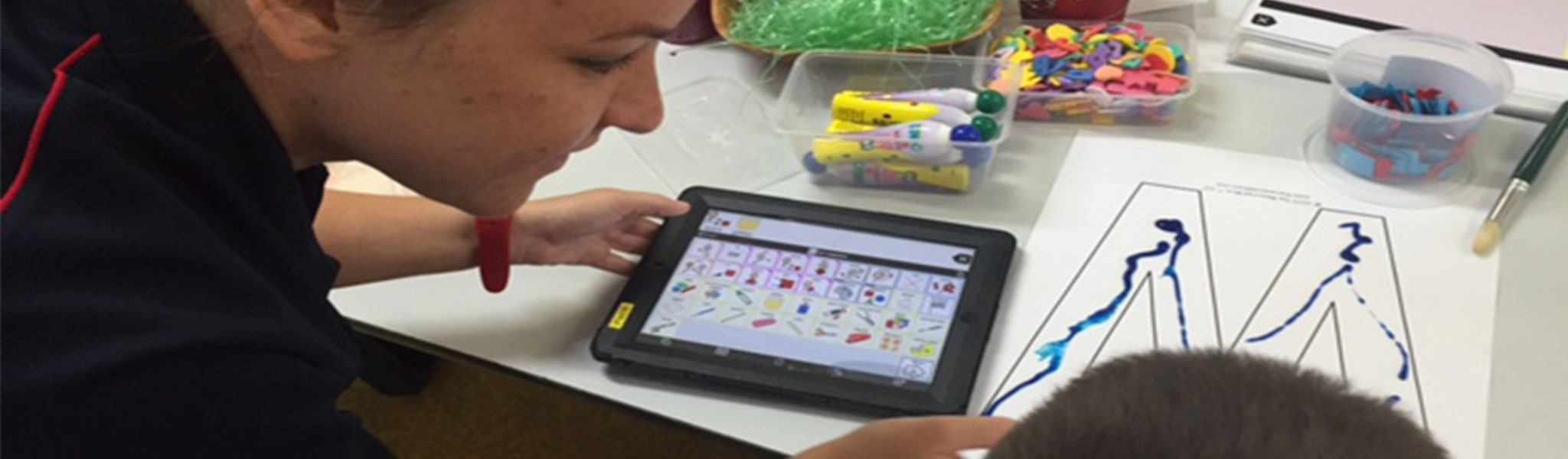 Student learning using digital tablet